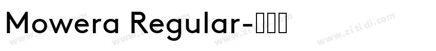 Mowera Regular字体转换